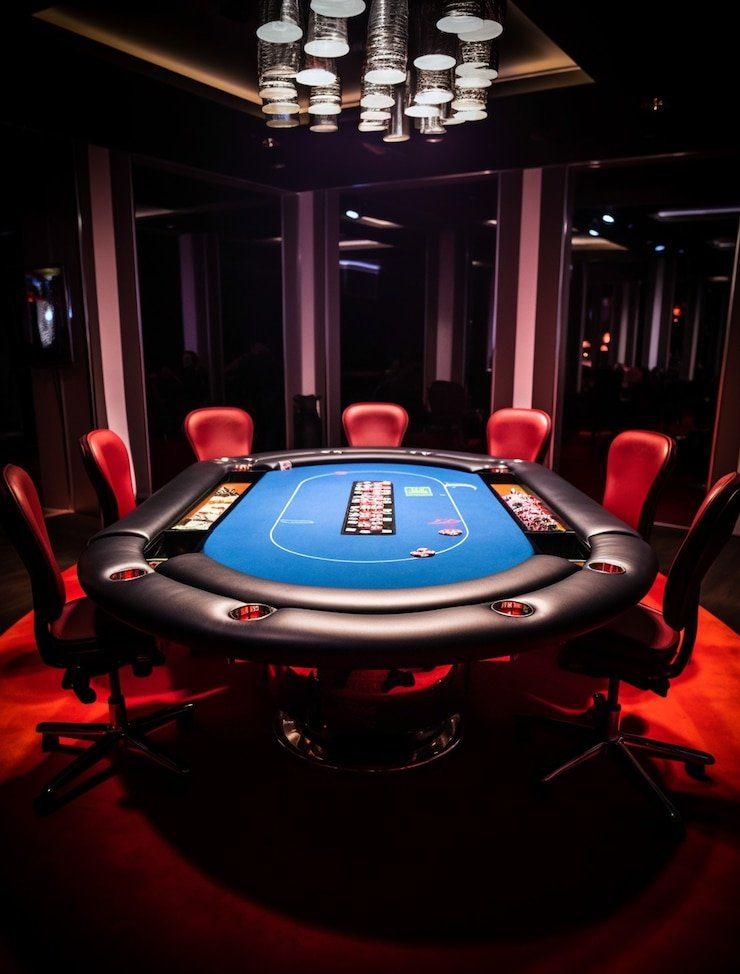Caribbean Stud Poker table at slotjago88 with live dealer and player cards visible
